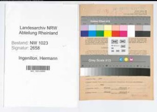Entnazifizierung Hermann Ingenillem , geb. 28.01.1898 (Lehrer)