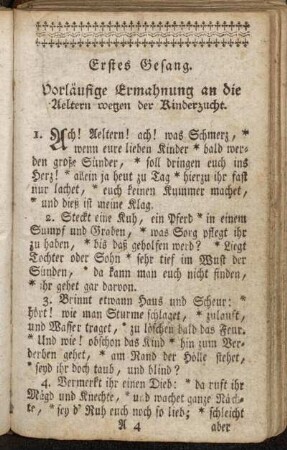 Erstes Gesang. - Vierzehntes Gesang.