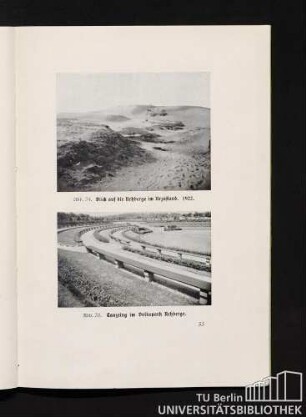 Abb. 34. Blick auf die Rehberge im Urzustand, 1922. / Abb. 35. Tanzring im Volkspark Rehberge.