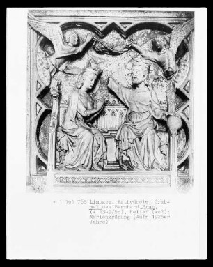 Grabmal des Bernhard Brun, Rückwand: Marienkrönung