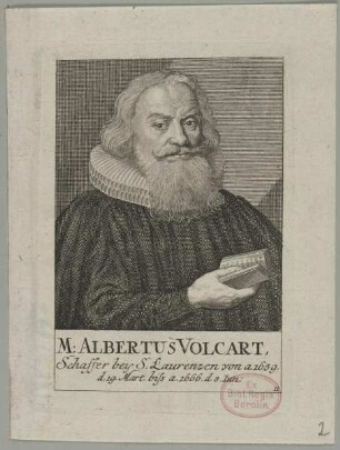 Bildnis des Albertus Volcart