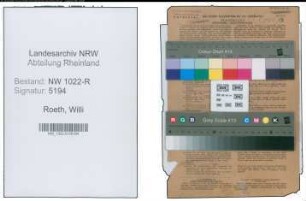 Entnazifizierung Willi Roeth , geb. 21.01.1901 (Bankangestellter)