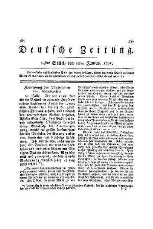 Fortsetzung der Nachrichten vom Schulwesen