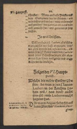 Folget der VI. Hauptpunct.