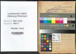 Entnazifizierung Paul Mueller , geb. 01.10.1900 (Schriftsetzer)