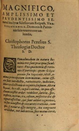 Argvmentorvm Et Obiectionvm, De praecipuis articulis doctrinae Christianae, cum Responsionibvs, quae passim extant in scriptis Reuerendi viri Domini Philippi Melanohthonis, Pars ...., 6