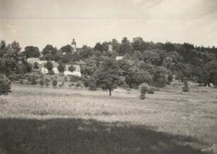 Frauenstein : Frauenstein, Schloss und Burgruine von Osten gesehen