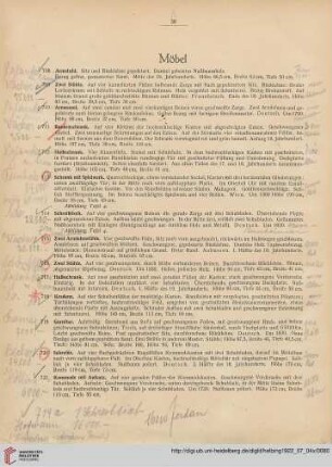 Möbel, Einrichtung, Textilien (Nr. 708-899)