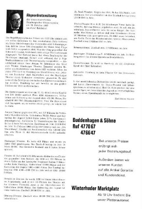 Abgeordnetensitzung
