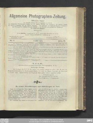 Nr. 10. 6. Juni 1902. Jahrg. IX.