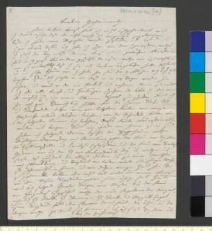 Brief von Goethe, Christiane von an Goethe, Johann Wolfgang von