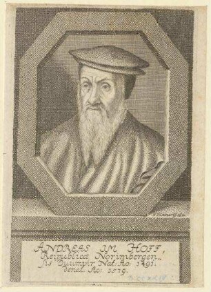 Andreas (= Endres II.) Imhoff, Duumvir; geb. 1491; gest. 1579