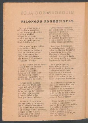 Milongas anarquistas