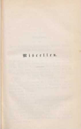 Miscellen