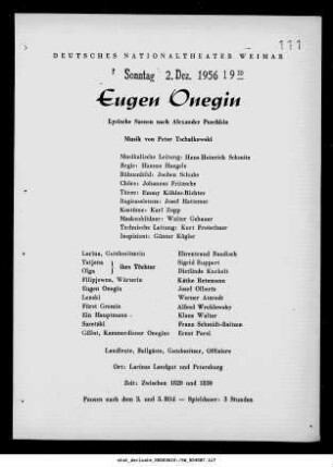 Eugen Onegin