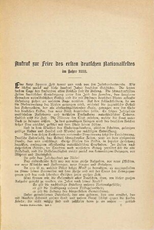 Deutsche Nationalfeste : Mitteilungen und Schriften des Ausschusses, 3