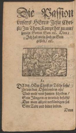 Die Passion unsers Herrn Jesu Christi ...