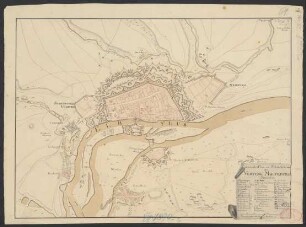 Accurater Plan und Situation von der Vestung Magdeburg