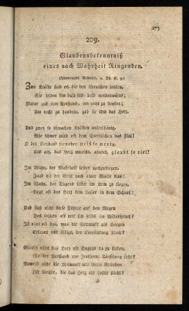 273-281, 209. Glaubensbekenntniß eines nach ...
