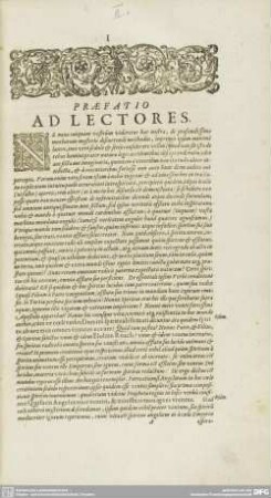 PRAEFATIO AD LECTORES.