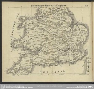 Eisenbahn-Karte von England