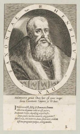 Bildnis des Henricvs Dvx Saxoniae