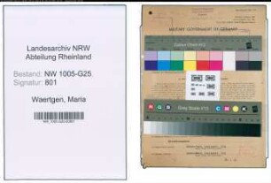 Entnazifizierung Maria Waertgen , geb. 23.02.1899 (Abtl.Leiterin)