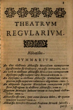 Theatrum Regularium