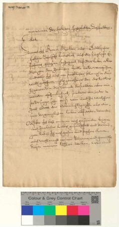 Testament des Bernd Müller, besiegelt durch Christoph Töbing und Johann Christian Gödeman.