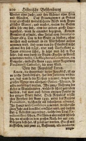 Von der Republick Lucca.