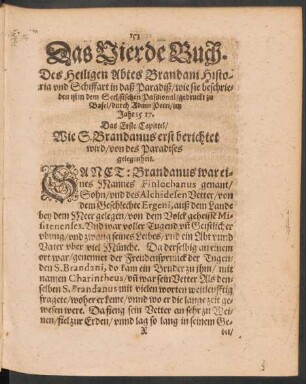 Das Erste - Fünffte Capittel/