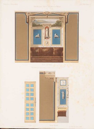 Dekoration eines Kabinetts, Berlin: Innenansichten Details (aus: Architektonisches Skizzenbuch, H. 39, 1859)