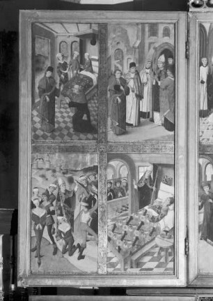 Hauptaltar — Szenen aus dem Leben der Heiligen Nikolaus und Viktor — Szenen aus der Nikolauslegende