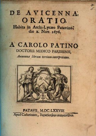 De Avicenna oratio