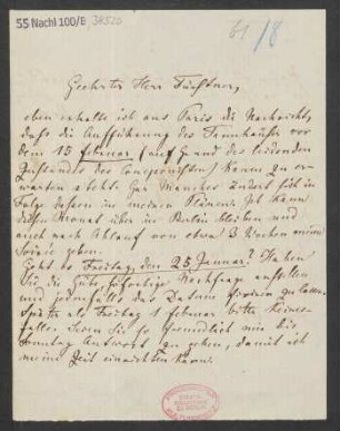 Brief an Adolph Fürstner : 03.01.1861