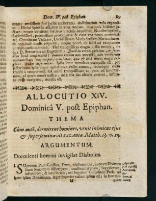 89-95, Allocutio XIV.