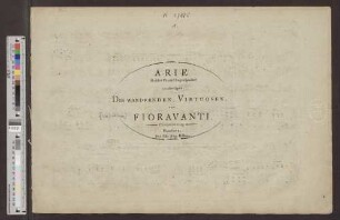 Arie Holder Friede! Segenspender! : aus der Oper: Die wandernden Virtuosen