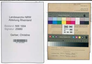Entnazifizierung Christine Gerber , geb. 31.12.1889 (Geschaeftsinhaberin)