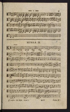 9-18, Violino II. Missa II.