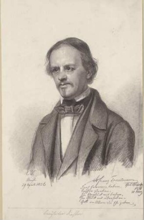 Bildnis Trautmann, Franz (1813-1887), Schriftsteller, Historiker, Komponist, Jurist