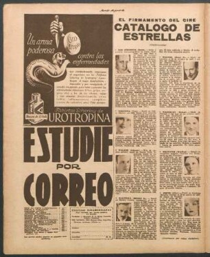 Catálogo de estrellas : El firmamento del cine