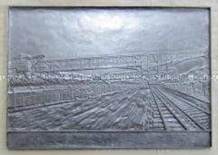 Wandbild des VEB Braunkohlenwerk John Schehr Laubusch