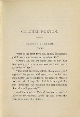 Colonel Norton : a novel, 1
