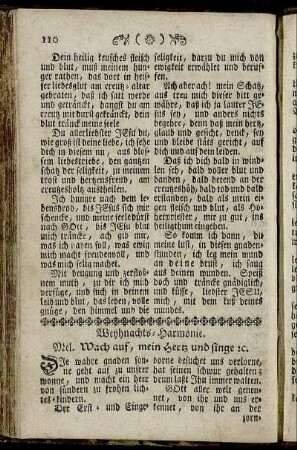 [34.) Mel.] Weyhnachts-Harmonie. Mel. Wach auf, mein Hertz und singe etc.