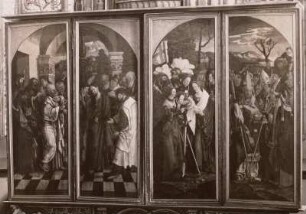 Christus und die 12 Apostel und Maria und die 14 Nothelfer