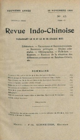 15 Novembre 1906. No. 45