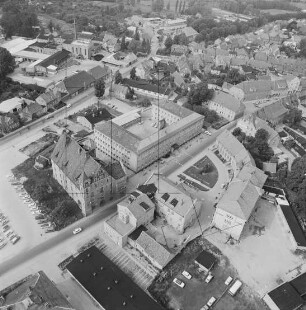 Bebauung um das Schloss von Bützow : Blickrichtung Norden