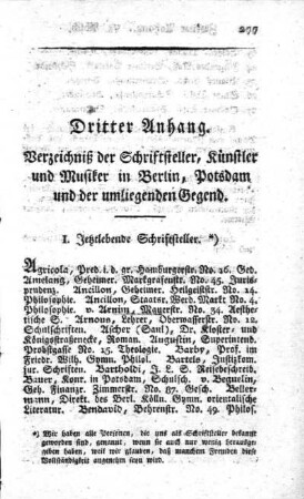 I. Jetztlebende Schriftsteller