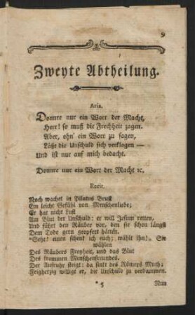 Zweyte Abtheilung.