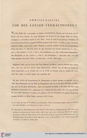 Zweites Kapitel: Von der Saeulen-Verhaeltnissen